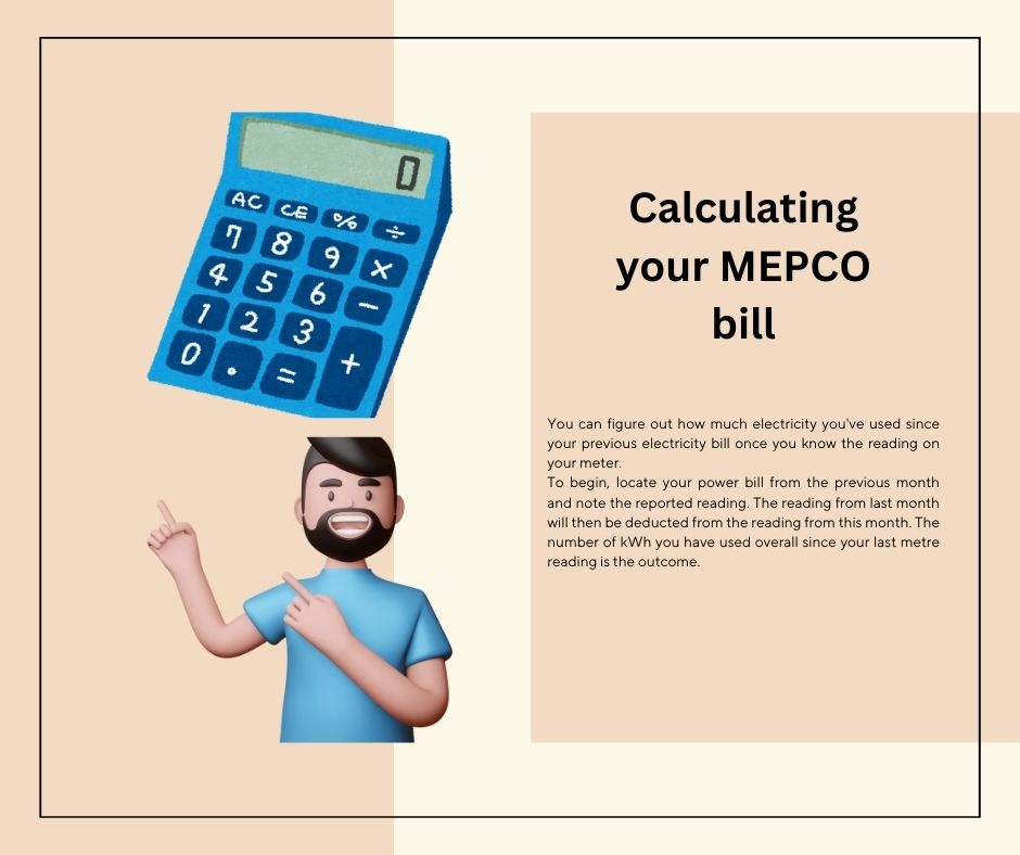 Calculating your MEPCO bill
